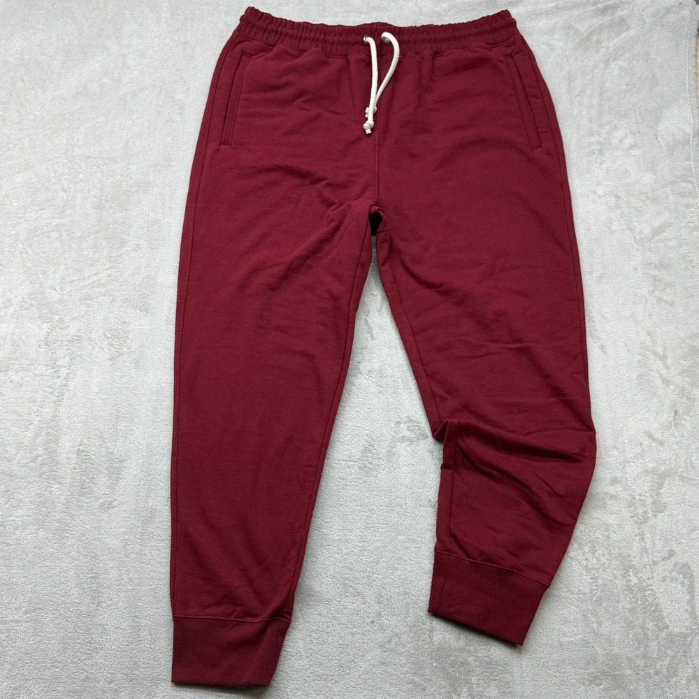 The North Face Joggers Mens XL Burgundy Red Fleece Sweatpants Casual Sunday